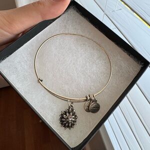 Silver Flower Alex and Ani Bracelet